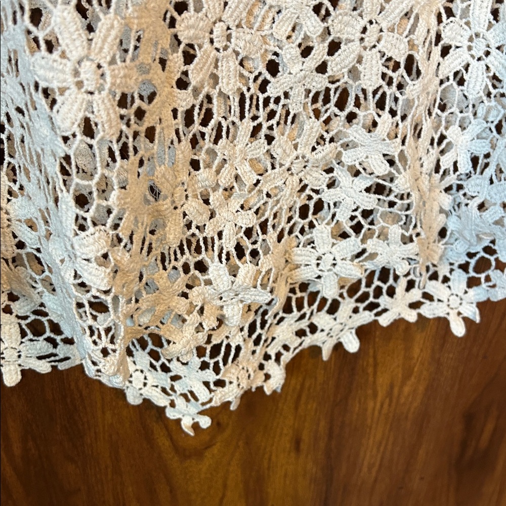 Cream Crochet Tank Top - Picture 3 of 6